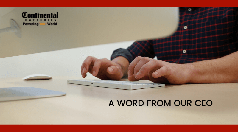 Image for ONE TEAM - A Word From Our CEO
